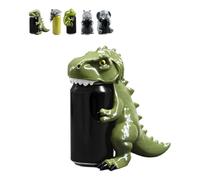 Dinosaur Can Cover Reusable 3D Printed Funny Animal Beverage Sleeve | Dust Guard Lid, Soda & Beer Compatible, Camping & Picnics, Party Accessory, Novelty Design