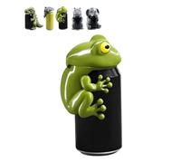 Dinosaur Can Cover Reusable 3D Printed Funny Animal Beverage Sleeve | Dust Guard Lid, Soda & Beer Compatible, Camping & Picnics, Party Accessory, Novelty Design