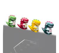 Dinosaur Car Decorations, Car Display Screen Decoration - Dinosaur Resin Display Decoration | Colorful Car Decoration 4 Pieces, Animal Ornament Dear