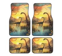 Dinosaur Car Floor Mats Set Of 4pcs Car Carpet, Accessories For Sedan, Vans, Suvs, Truck