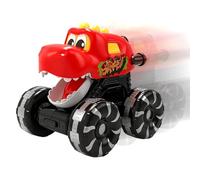 Dinosaur Car Toy - Car Toy Model With Light, Press-To-Control Vehicle | Light-Up Prehistoric Adventure Toys Set, Jurassic Electric Dinosaur Cars With Sounds For Kids Boys Toddler Birthday Parties