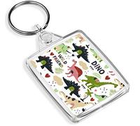 Dinosaur Cartoon Keyring - IP02 - Dino Wild Roar T-Rex Kid #16742