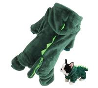 Dinosaur Cat And Dog Hoodies Breathable Soft Green Hooded Coat Small Medium