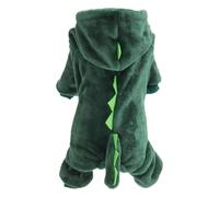 Dinosaur Cat Clothes Breathable Soft Green Funny Puppy Hooded Coat