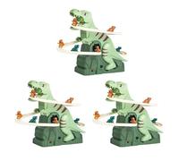 Dinosaur Chasing Race Track,Dinosaur Roller Coaster Track Toy Dinosaur Climbing Slide Music Toy Electric Race Track Game Fun Track Slide for Toddlers Kids Boys Girls