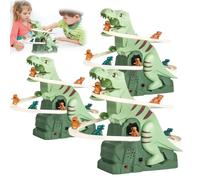 Dinosaur Chasing Race Track Game Set,Educational Electric Slide Track Toy with Lights and Music for Kids,Dinosaur Coaster Toy Educational Puzzle Playsets Gift for Toddler Kids Boys Girls Age 3+