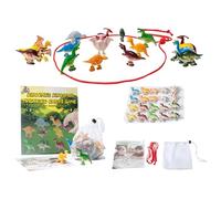 Dinosaur Chess Set - Magnetic Chess Game with 20 Dinosaur Stones, Funny Dinosaur Stone Games with String | Portable Chess Game for Travel, Family, Outdoor, Indoor,