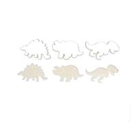 Dinosaur Chocolate Former 3 - Piece Set | Food - Safe ABS Plastic | DIY Baking Kit for Young Ones Cookies/Cakes/Crafts | Reusable Dinosaur Cake Formers