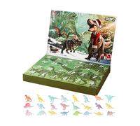 Dinosaur Christmas - 24 Day Countdown to Dinosaur Luminous Christmas Box | Ornament for Home, Office, Window, Living Room, Bedroom Bure