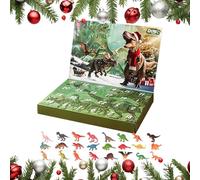 Dinosaur Christmas Advent | 24 Days Christmas Countdown with Dinosaur Toy | Seasonal Decor for Thanksgiving Birthday Room School Offices Dormitory Apartment Decoration