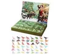 Dinosaur Christmas Countdown 2025 - 24 Day Advent Calendars with Dinosaur Toy Set, Holiday Decoration, Bright Fun Party Supplies