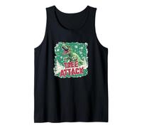 Dinosaur Christmas with This Tree Rex Attack Costume Tank Top