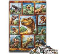 Dinosaur Collage Jigsaw Puzzles 2000 Pieces for Adults Teens,Challenging Game Gifts for Is Ideal As A Gift for The Whole Family (70X100cm)