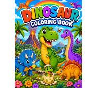 Dinosaur Coloring Book: 25 Cute Dinosaur Designs for Creative Fun & Imagination