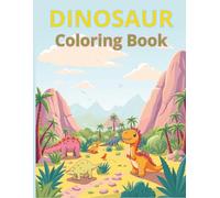 Dinosaur Coloring Book: 50 Dinos to Color | 8.5 X 11 inch | Great for Small Hands | Perfect for Gift (Coloring Books)