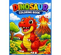 Dinosaur Coloring Book: Big, Bold Dinosaur Coloring Book with 30 Awesome Design Pages for Kids