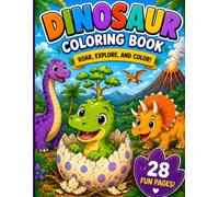 Dinosaur Coloring Book: Easy and Fun Dinosaur Adventures