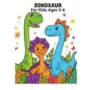 Dinosaur Coloring Book for Kids Ages 3-6