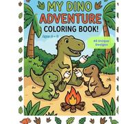 Dinosaur Coloring Book for Kids Ages 4-8: 40 Unique Dino Designs with Cute & Realistic Dinosaurs for Fun, Learning, and Relaxation - Easy Coloring Pages for Boys & Girls