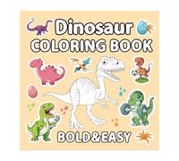 Dinosaur Coloring Books for Kids | 40-Sheet Dinosaur Preschool Toys,Bold and Easy Coloring Book - for Children Teens Girls Adults Education Entertainment Home Travel School