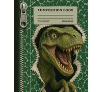 Dinosaur Composition Notebook: Wide Ruled For KIds