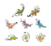 Dinosaur Cookie Cutter Set - Brontosaurus, Brachiosaurus, Triceratops, Dinosaur Cookie Sandwich Stainless Steel D Inosaur Shaped - T-Rex Stegosaurus Brontosaurus Triceratops