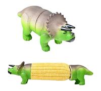 Dinosaur Corn Cob Holders, Corn on The Cob Holder with Stainless Steel Prongs,Reusable & Easy to Clean, Unique Corns On The Cobs Holders Barbecue Skewers for BBQs, Parties, Family Meals (03)