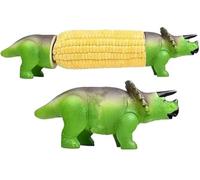 Dinosaur Corn Cob Holders - Fun Dino-Shaped Corn on The Cob Picks with Stainless Steel Prongs | Reusable, Easy-Clean BBQ & Picnic Utensils