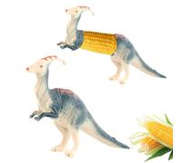 Dinosaur Corn Cob Holders, Stainless Steel Reusable Corn On The Cob Holders, Cute Dinosaur Cob Holder, Barbecue Skewers for Kids, Easy to Clean, for BBQs, Picnics & Family Dinners