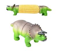 Dinosaur Corn Cob Holders | Stainless Steel Reusable Corn On The Cob Holders | Unique Cute Dino Cob Holder with Secure Prongs | Easy to Clean, for BBQs, Picnics & Family Dinners (A)
