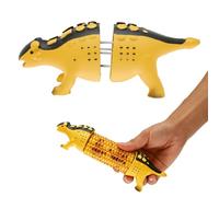 Dinosaur Corn Holders Corn on the Cob Forks Reusable PLA Dino Corns Cob Skewers Multipurpose Barbecue Twin Pin with Stainless Steel Prong Novelty BBQ Accessories for Picnic Camping Parties
