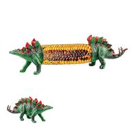 Dinosaur Corn Holders for Corn On The Cob Fun Dinosaur Corn-on-the-Cob Holders with Stainless Steel Prongs Novelty BBQ Corn Holders for Garden Parties (Green A)
