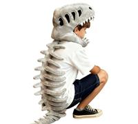 Dinosaur Costume, Dinosaur Skeleton Costume, Realistic Dinosaurs Skeleton Costumes For Adults Halloween Cosplay Lightweight Dinosaur Fossil Jumpsuit With Headpiece And Spine