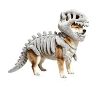 Dinosaur Costume for Dogs Halloween Cosplay Dress Up Party | Dinosaur Bone Halloween Dog Costume for Parties, Themed Parties, Photography, Events, Carnivals, Friend Gatherings, Home,