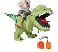 Dinosaur Costume Suit, Inflatable Ride On Outfit, Blow Up Cosplay Wear, 31.5x47.2 inches Eye Catching Design Feature, Comfortable Fit Material, Halloween Parade Stage Entertainment