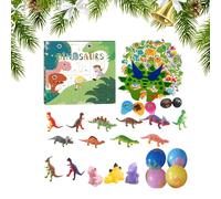 Dinosaur Countdown Advent, 24 Days Dinosaur Toys Countdown Calendar, Realistic Animal Figures Collectible Decor for Girls Boys Teens Christmas Family Night School Party