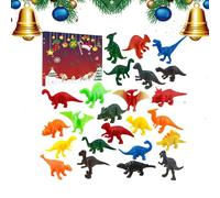 Dinosaur Countdown Calendar - 24 Day Animal Figure Collection, Realistic Jurassic Toy Set, Educational Figure Decoration, Prehistoric Adventure Game Gift | Classroom, Family Holiday