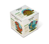 Dinosaur Cube | Foldable Educational Cube with Illustrated Dinos, Fun Facts & Pronunciation Guide