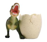 Dinosaur Cup Pen Holder - Cute Resin Desk Organiser, Cost-Effective Accessory, Large Capacity Pencil and Stationery Holder, Decorative Desktop Storage for Office
