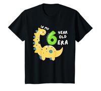 Dinosaur Cute In My 6 Year Old Era Fun Animal 6th Birthday T-Shirt