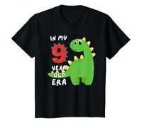 Dinosaur Cute In My 9 Year Old Era Fun Animal 9th Birthday T-Shirt