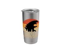 Dinosaur Dad Monsters Father's Day Dadzilla Dino Sunset Stainless Steel Insulated Tumbler