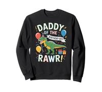 Dinosaur Dad Rawr Celebration Matching Family Humor Sweatshirt