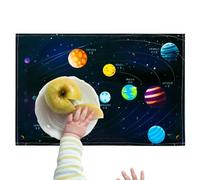 Dinosaur Desk Writing Mostin - Colorful World Map Pad, Space Theme Table Cover | Waterproof Student Study Station Organizer, Protector