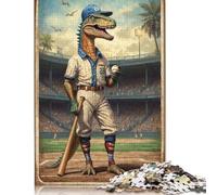 Dinosaur Diamond Hero 29 Wooden Puzzles 500 Piece Jigsaw Puzzles for Adults Educational Game Challenge Toy Christmas Eve Gifts 500pcs (52x38cm)