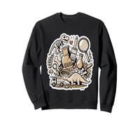 Dinosaur Dig Archaeology Fossil Art Sweatshirt