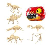 Dinosaur Dig Kit - 7.5x12x9cm Fun Skeleton Learning Educational Toys | Kids Animal Fossil Digging Set | Fossil Bone Excavation Dig Kit | Realistic Skeleton Design For Children Boys Girls Daycare