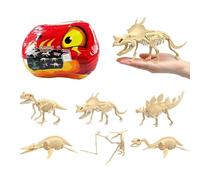 Dinosaur Dig Kit, Fun Skeleton Fossil Excavation Educational Toy Set, Animal Archaeology Digging Discovery Learning Play, STEM Science Activity for Boys Girls Home Daycare School Travel
