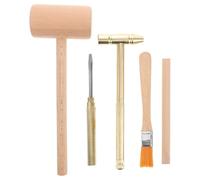Dinosaur Dig Tools Kit: 5Pcs Archaeological Excavation Tools with Mini Hammer Brush STEM Educational Toy for Gemstone Dig
