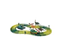 () Dinosaur Dino World Childrens Flexible Race Car Track Toys Construction Play-Set Toy